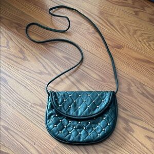 Green Quilted Crossbody Bag